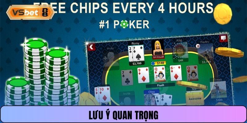 Lưu ý quan trọng